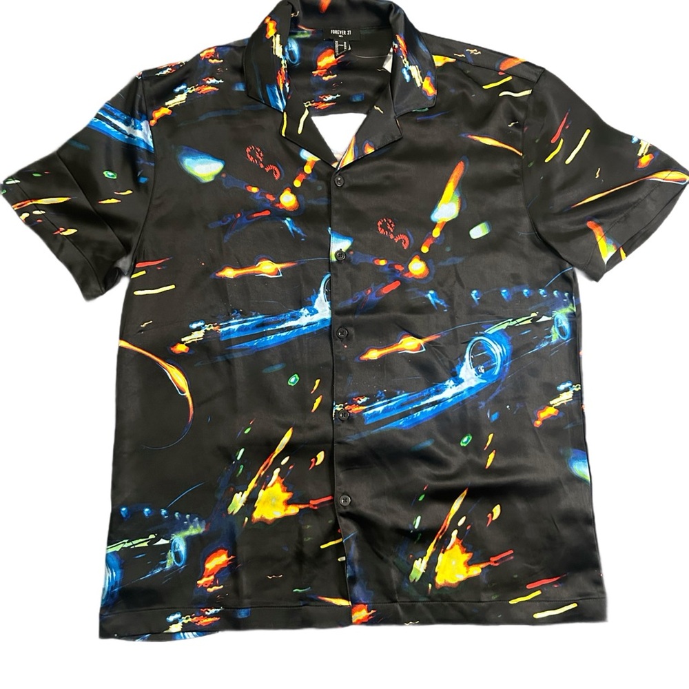 Men's Black Graphic Shirt